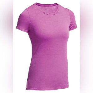 Icebreaker Tech Lite Short Sleeve Crew Tee, Sweet Pea, M, EUC